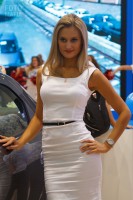 Модель на выставке ММАС 2016