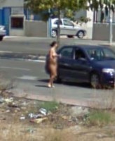 Голая девушка на Google Maps