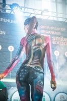 Боди-арт на выставке Vapexpo 2016