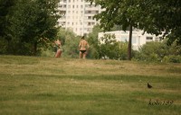 Фотоохота на загорающих девушек